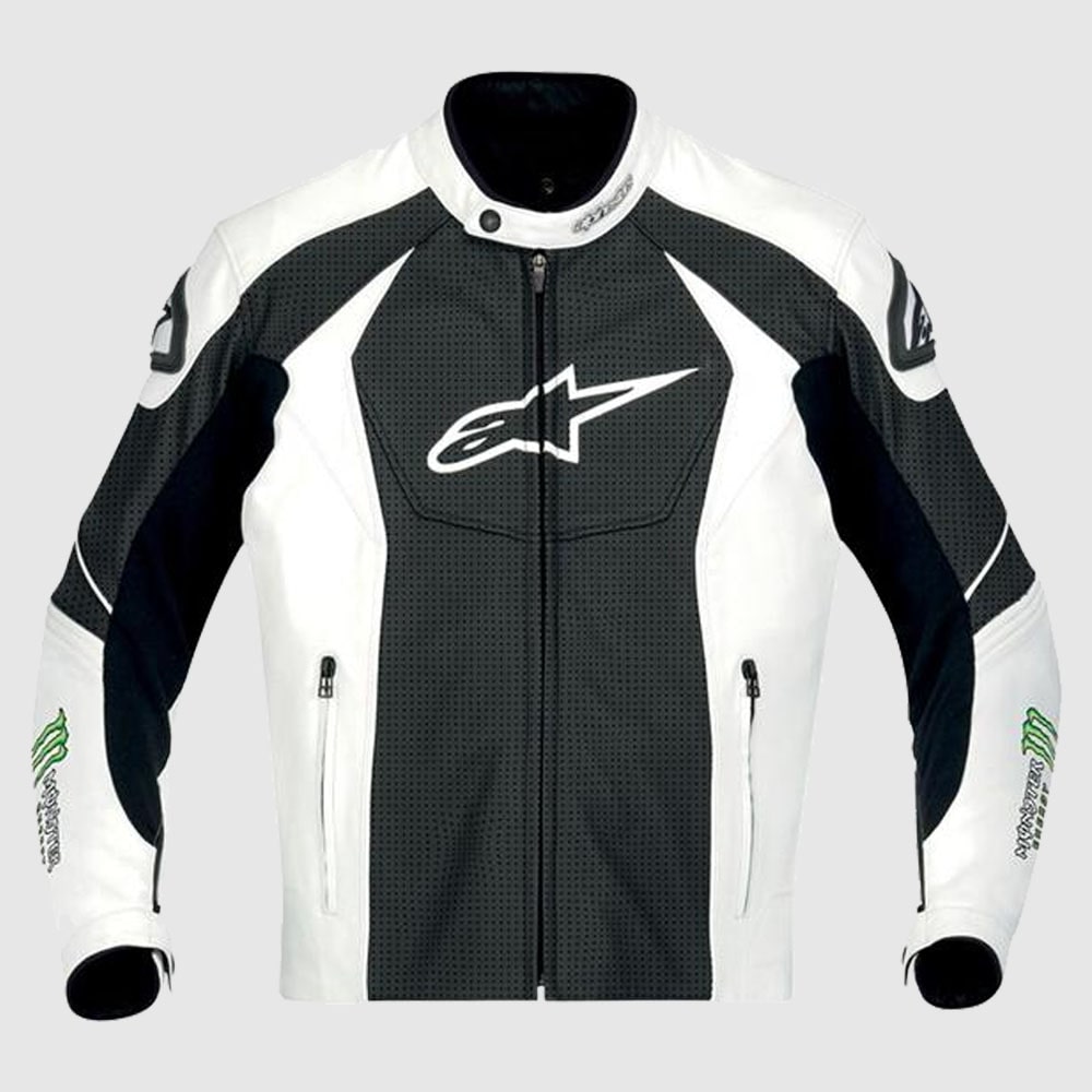 Alpinestars Monster Energy Leather Motorcycle Jacket 1 Alpinestars Monster Energy Leather Motorcycle Jacket