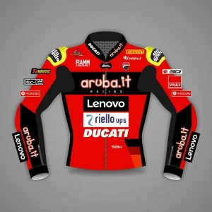Alvaro Bautista Red Motorcycle Jacket Ducati SBK 2022
