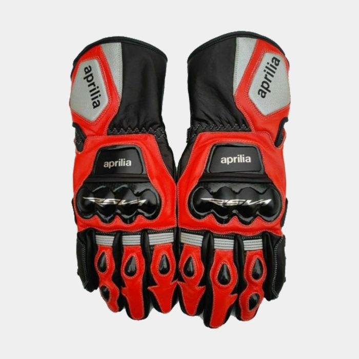Aprilia Biker Leather Gloves 2 Aprilia Biker Leather Gloves - Image 2