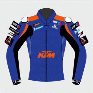 KTM Racing Oliveira Syahrin Motogp Leather Biker Jacket
