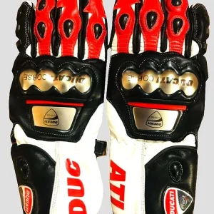Ducati Corse 2023 Motorbike Racing Leather Gloves